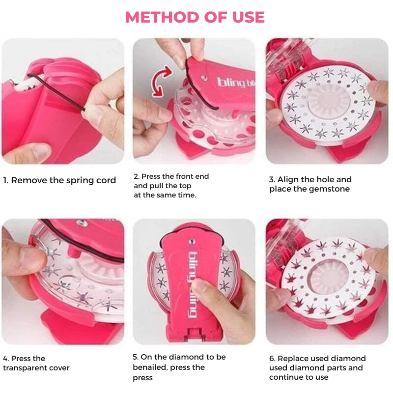 Blinger Gem -niittikone: Koristele lisävarusteitasi loistavasti