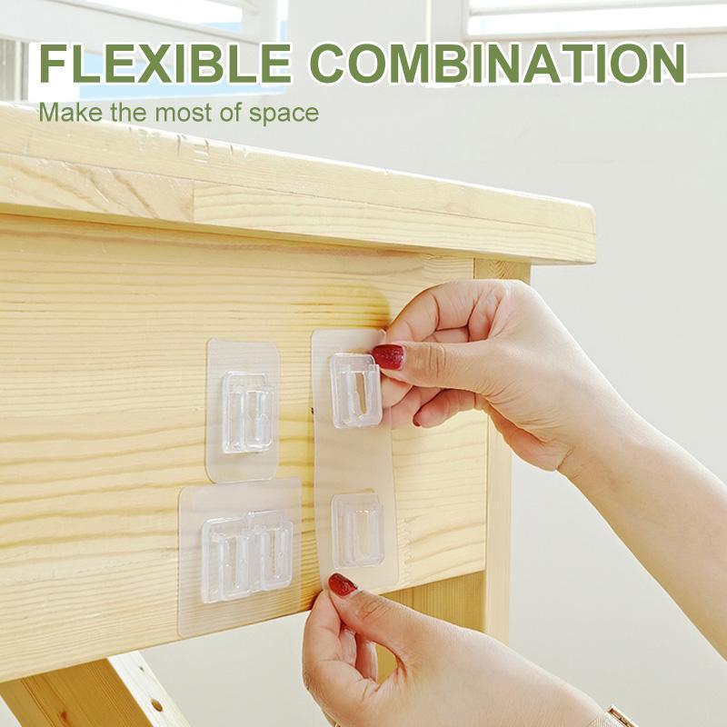 خطاطيف لاصقة مزدوجة الوجه لتخزين بدون ثقب